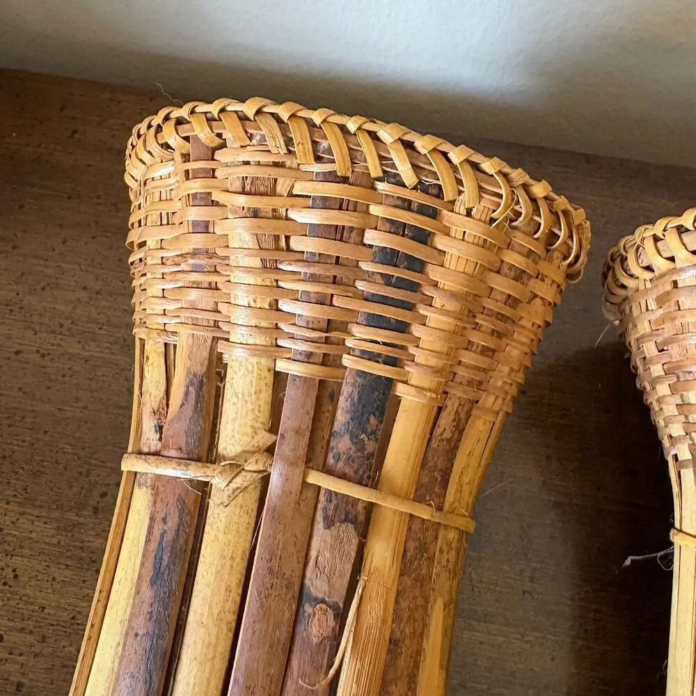 Handmade Rattan Knife Sheath Traditional Thai Blade Cover Eco-Friendly Craft